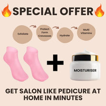 Load image into Gallery viewer, Foot Spa Pedicure Silicone Socks For Men &amp; Women (Free Foot Moisturizer Cream)
