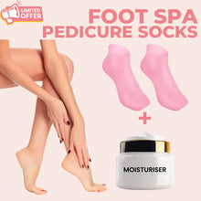 Load image into Gallery viewer, Foot Spa Pedicure Silicone Socks For Men &amp; Women (Free Foot Moisturizer Cream)
