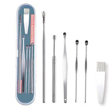Load image into Gallery viewer, 6 Pieces Ear Wax Removal Smooth Stainless Steel Kit
