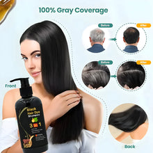 Load image into Gallery viewer, BLACK HAIR DYE SHAMPOO 3-IN-1 (NO SIDE EFFECT) - Buy 1 Get 1 Free 🔥
