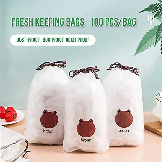REUSABLE ELASTIC FOOD STORAGE COVERS (PACK OF 100)