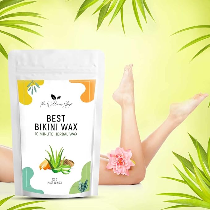 Best Bikini Wax - 10 Minutes Herbal Wax Powder Easy to use at home, No chemicals - No Irritation, No Skin rashes for Women and Girls (100g)