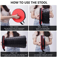 Load image into Gallery viewer, Portable Stool-Retractable Folding Stool, Portable Sturdy Lightweight Stool Foldable Outdoor Plastic Stool
