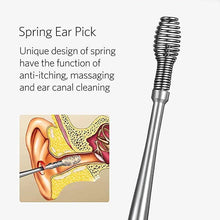Load image into Gallery viewer, 6 Pieces Ear Wax Removal Smooth Stainless Steel Kit

