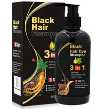 Load image into Gallery viewer, BLACK HAIR DYE SHAMPOO 3-IN-1 (NO SIDE EFFECT) - Buy 1 Get 1 Free 🔥
