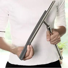 Load image into Gallery viewer, Window glass cleaning wiper bamboo handle window squeegee cleaner

