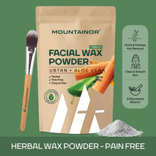 Load image into Gallery viewer, Turmeric Facial Wax - 5 Minute Painless Herbal Wax Powder (100g) (Pack of 2)
