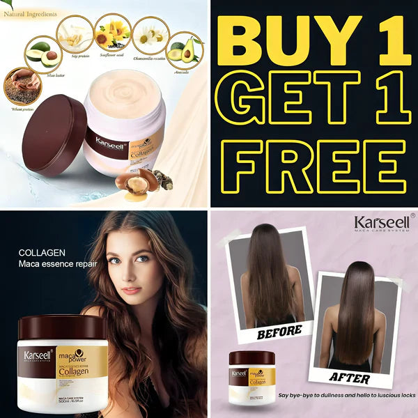 Karasell Collagen Hair Smoothing Mask® | (Pack Of 2)🥥🙎‍♀️