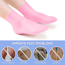 Load image into Gallery viewer, Foot Spa Pedicure Silicone Socks For Men &amp; Women (Free Foot Moisturizer Cream)
