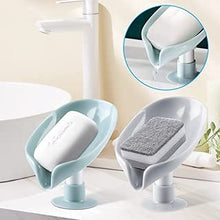 Load image into Gallery viewer, Leaf shaped self Draining soap Holder
