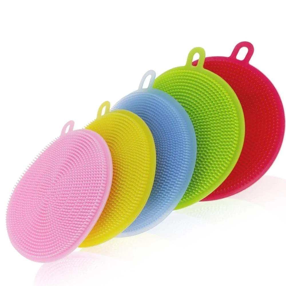 Dish Scrubber - Multipurpose Silicone Dish-washing Tool ( Pack of 2 )