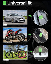 Load image into Gallery viewer, Car/Bike Wheel Tire Rim Air Valve Cap Radium Tyre Air Caps Cover Glow Radium Light Resistant Tire Pressure Caps
