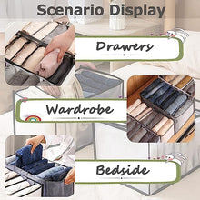 Load image into Gallery viewer, Clothes Organizer- 7 Grids Washable &amp; Foldable Wardrobe Clothes Organizer (Pack of 2)

