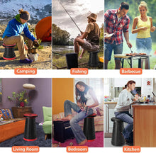 Load image into Gallery viewer, Portable Stool-Retractable Folding Stool, Portable Sturdy Lightweight Stool Foldable Outdoor Plastic Stool
