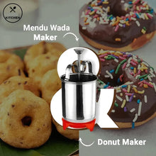 Load image into Gallery viewer, Stainless Steel Medu Vada &amp; Donuts Maker with Stand
