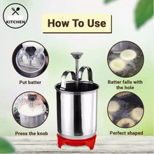 Load image into Gallery viewer, Stainless Steel Medu Vada &amp; Donuts Maker with Stand
